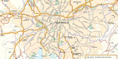 Карта на пътищата Сао Пауло