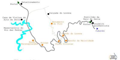 Карта на пътя към морето на Сао Пауло