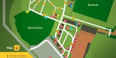 Карта на парка Сан Пауло Родейо