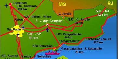 Карта на летище Сан Хосе-dos-училищен