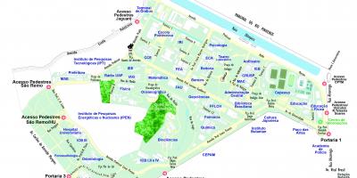 Карта на университета в Сан Пауло - У
